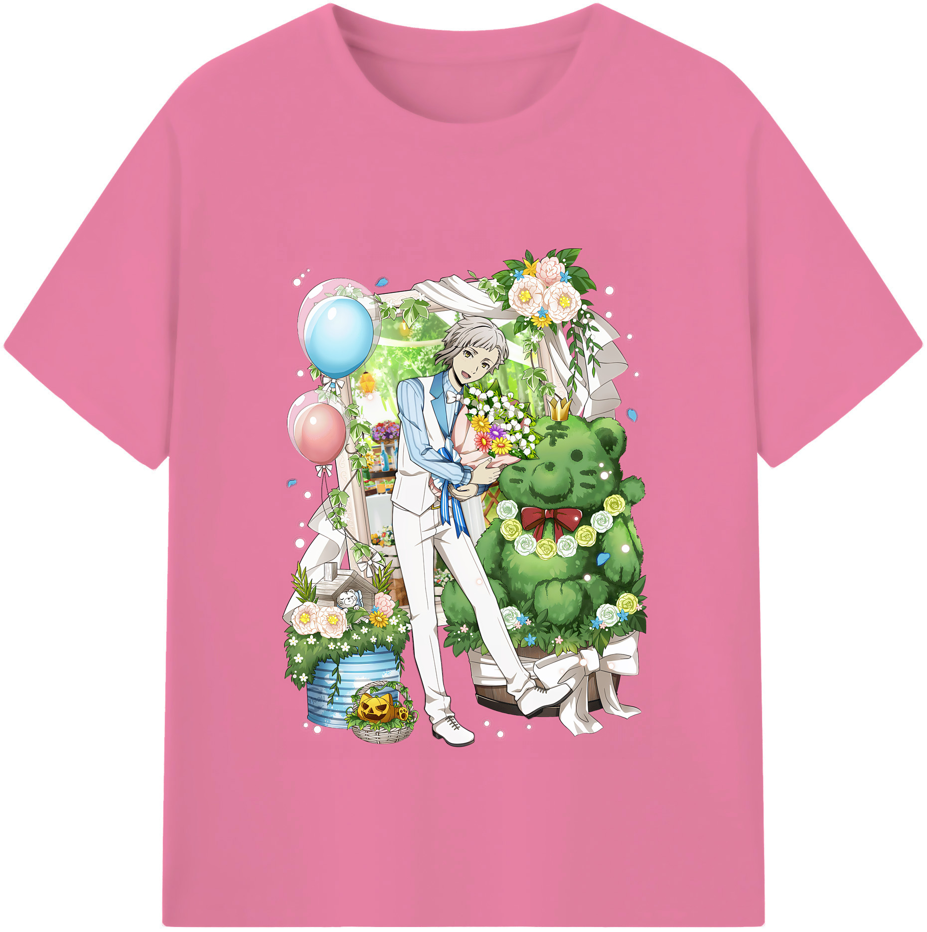 （画像用） 文豪ストレイドッグス Bungo Stray Dogs 綿100％半袖Tシャツ（フロントプリント）